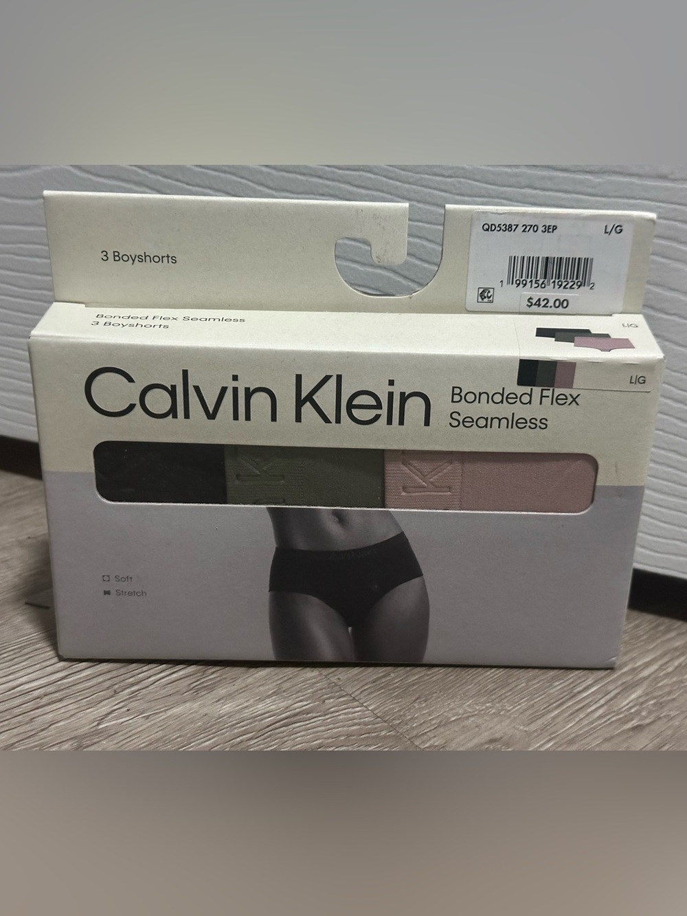 Calvin Klein Bonded Flex Seamless Boyshorts - Black, Olive, Blush